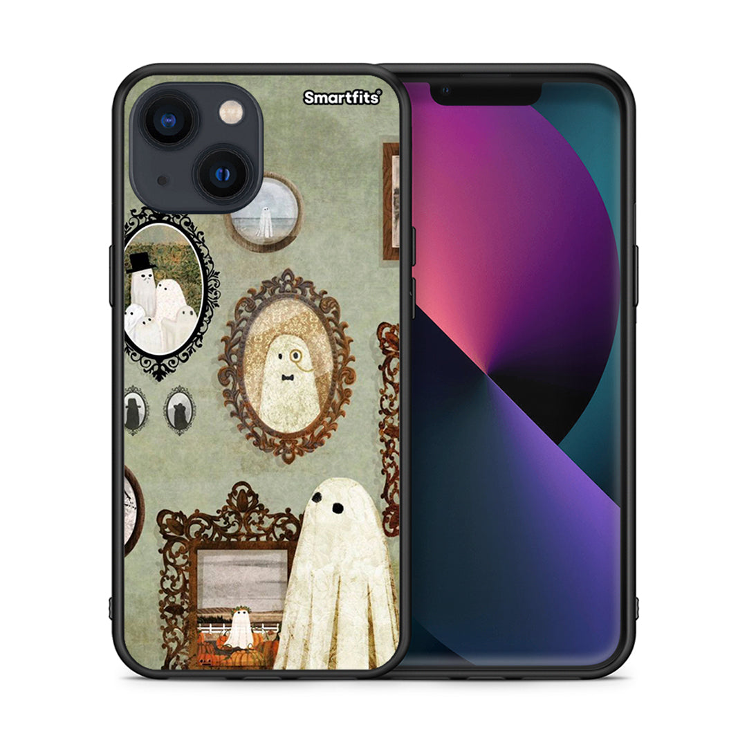 Θήκη iPhone 13 Halloween Ghost Season από τη Smartfits με σχέδιο στο πίσω μέρος και μαύρο περίβλημα | iPhone 13 Halloween Ghost Season case with colorful back and black bezels