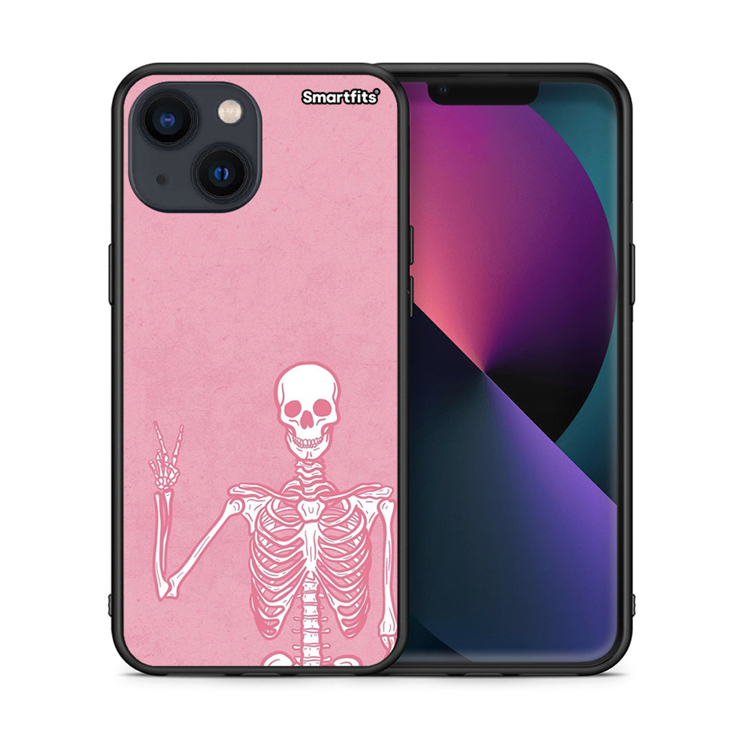 Θήκη iPhone 13 Mini Halloween Motivation από τη Smartfits με σχέδιο στο πίσω μέρος και μαύρο περίβλημα | iPhone 13 Mini Halloween Motivation case with colorful back and black bezels