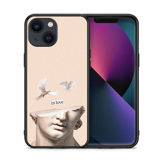 Θήκη iPhone 13 In Love από τη Smartfits με σχέδιο στο πίσω μέρος και μαύρο περίβλημα | iPhone 13 In Love case with colorful back and black bezels