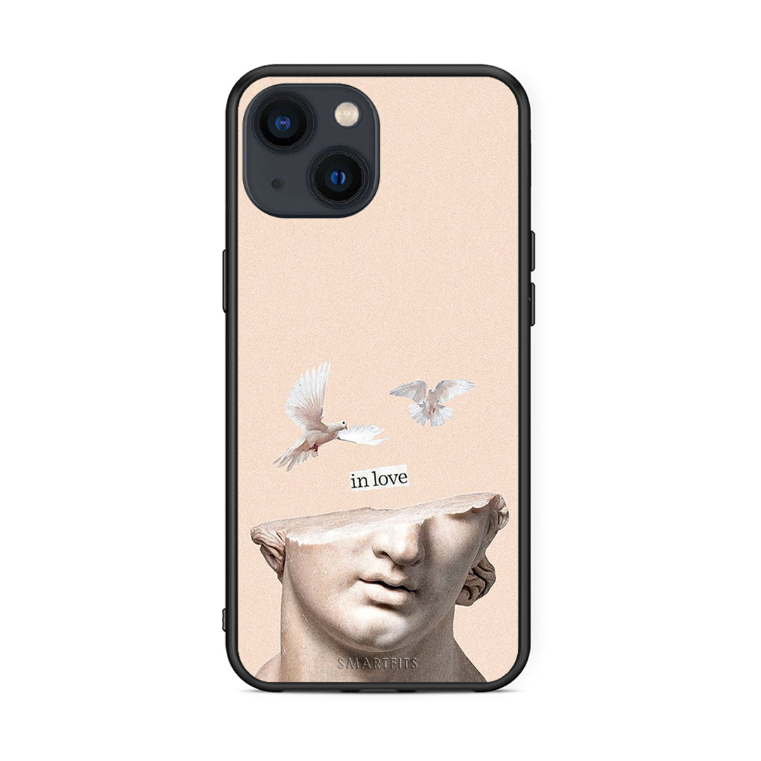 iPhone 13 In Love θήκη από τη Smartfits με σχέδιο στο πίσω μέρος και μαύρο περίβλημα | Smartphone case with colorful back and black bezels by Smartfits