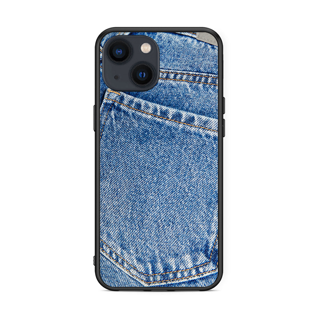 iPhone 13 Jeans Pocket θήκη από τη Smartfits με σχέδιο στο πίσω μέρος και μαύρο περίβλημα | Smartphone case with colorful back and black bezels by Smartfits
