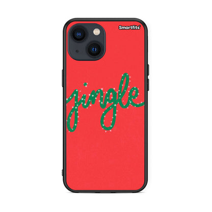 iPhone 13 Jingle Xmas θήκη από τη Smartfits με σχέδιο στο πίσω μέρος και μαύρο περίβλημα | Smartphone case with colorful back and black bezels by Smartfits