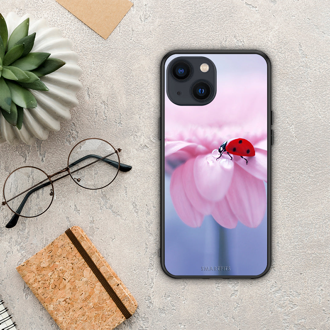 Ladybug Flower - iPhone 13 Mini θήκη