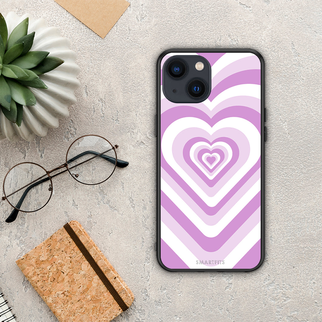 Lilac Hearts - iPhone 13 Mini θήκη