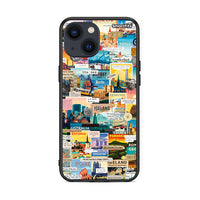 Thumbnail for iPhone 13 Live To Travel θήκη από τη Smartfits με σχέδιο στο πίσω μέρος και μαύρο περίβλημα | Smartphone case with colorful back and black bezels by Smartfits