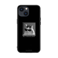 Thumbnail for iPhone 13 Meme Cat θήκη από τη Smartfits με σχέδιο στο πίσω μέρος και μαύρο περίβλημα | Smartphone case with colorful back and black bezels by Smartfits