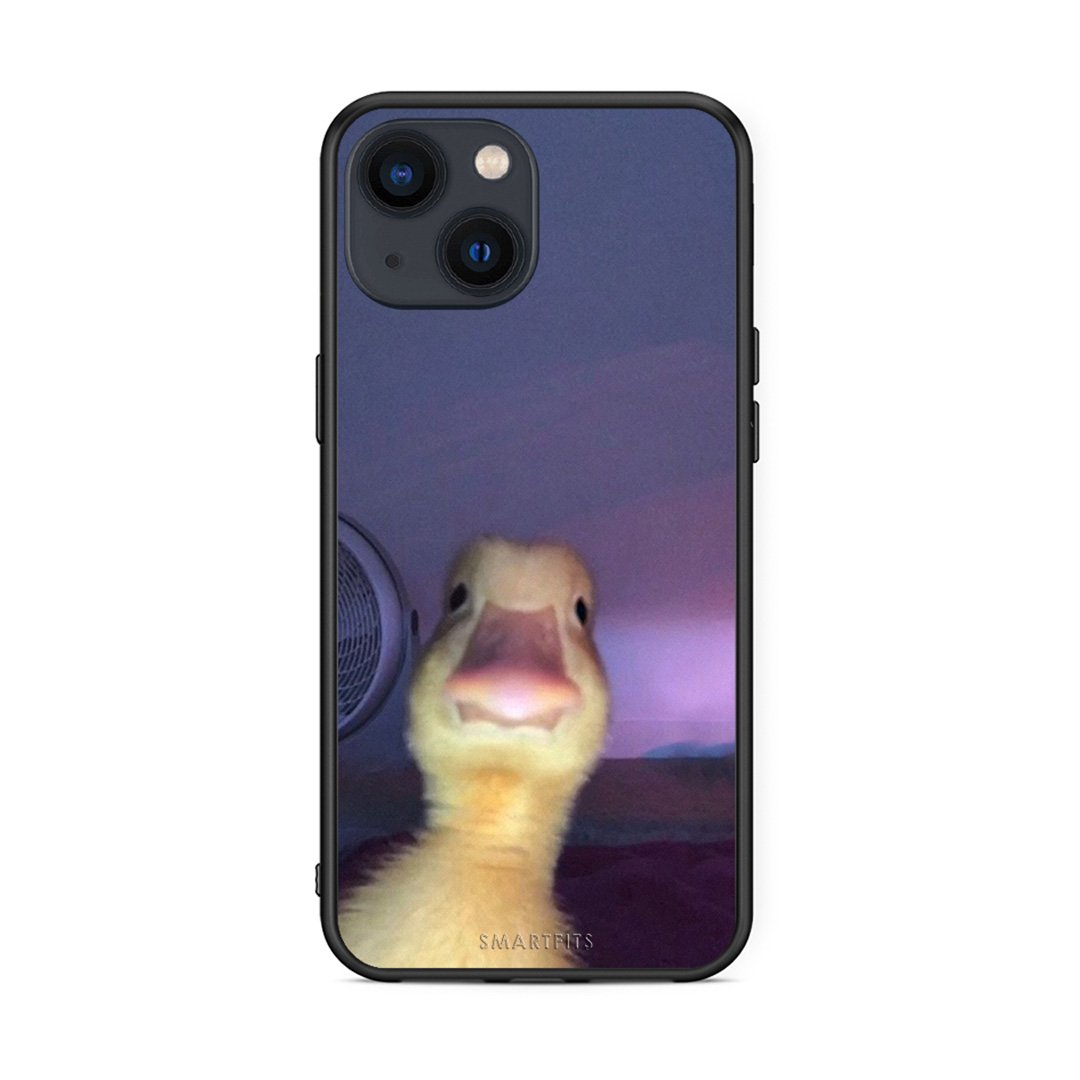 iPhone 13 Meme Duck θήκη από τη Smartfits με σχέδιο στο πίσω μέρος και μαύρο περίβλημα | Smartphone case with colorful back and black bezels by Smartfits
