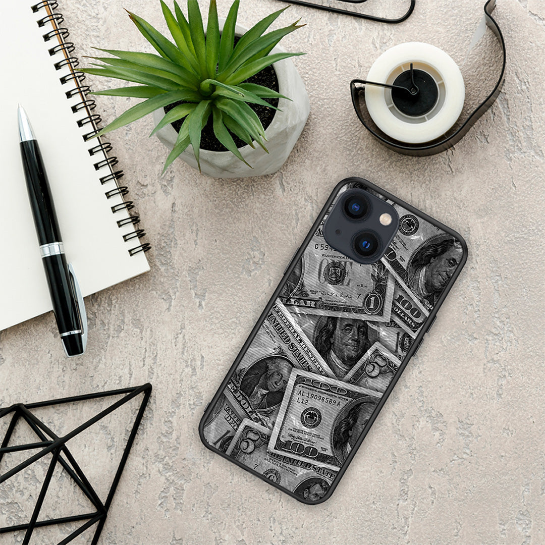 Money Dollars - iPhone 13 Mini θήκη