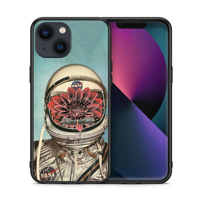 Θήκη iPhone 13 Mini Nasa Bloom από τη Smartfits με σχέδιο στο πίσω μέρος και μαύρο περίβλημα | iPhone 13 Mini Nasa Bloom case with colorful back and black bezels