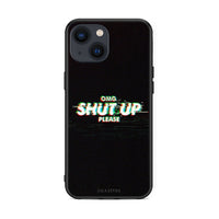 Thumbnail for iPhone 13 Mini OMG ShutUp θήκη από τη Smartfits με σχέδιο στο πίσω μέρος και μαύρο περίβλημα | Smartphone case with colorful back and black bezels by Smartfits