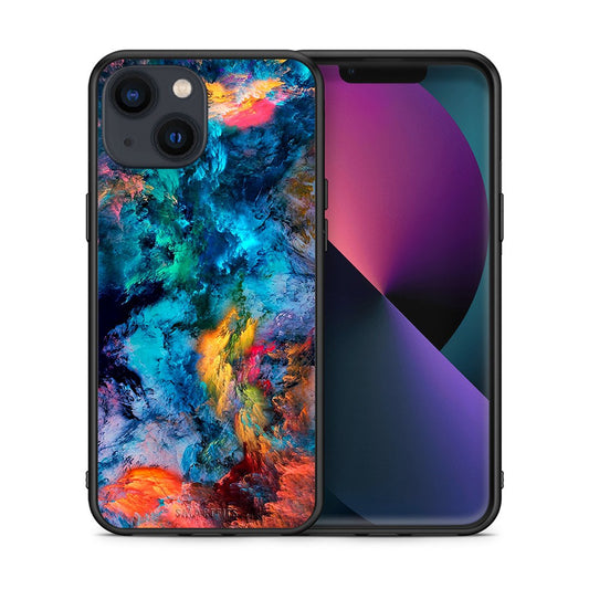 Θήκη iPhone 13 Crayola Paint από τη Smartfits με σχέδιο στο πίσω μέρος και μαύρο περίβλημα | iPhone 13 Crayola Paint case with colorful back and black bezels