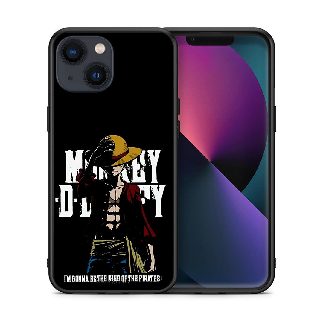 Θήκη iPhone 13 Mini Pirate King από τη Smartfits με σχέδιο στο πίσω μέρος και μαύρο περίβλημα | iPhone 13 Mini Pirate King case with colorful back and black bezels