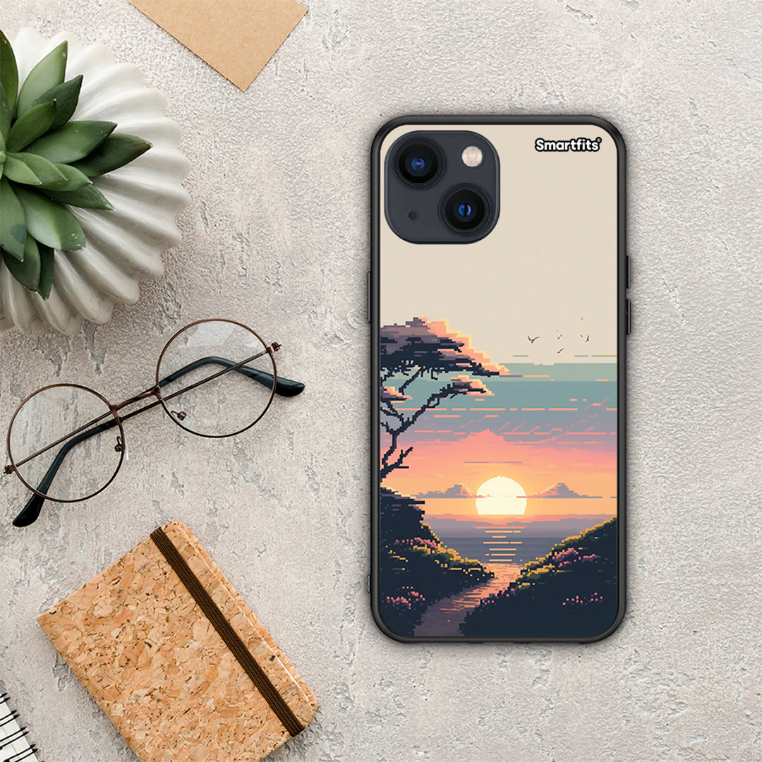 Pixel Sunset - iPhone 13 Mini θήκη