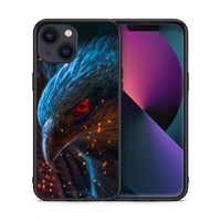 Thumbnail for Θήκη iPhone 13 Mini Eagle PopArt από τη Smartfits με σχέδιο στο πίσω μέρος και μαύρο περίβλημα | iPhone 13 Mini Eagle PopArt case with colorful back and black bezels