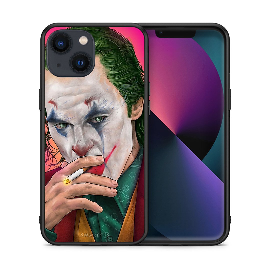 Θήκη iPhone 13 Mini JokesOnU PopArt από τη Smartfits με σχέδιο στο πίσω μέρος και μαύρο περίβλημα | iPhone 13 Mini JokesOnU PopArt case with colorful back and black bezels