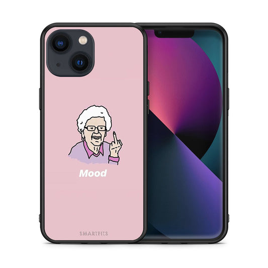 Θήκη iPhone 13 Mood PopArt από τη Smartfits με σχέδιο στο πίσω μέρος και μαύρο περίβλημα | iPhone 13 Mood PopArt case with colorful back and black bezels
