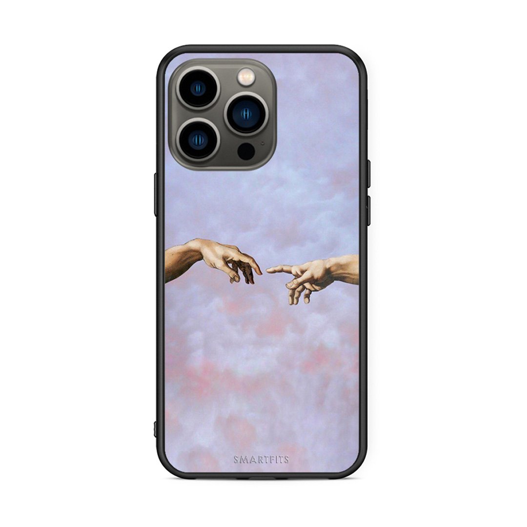 iPhone 13 Pro Adam Hand θήκη από τη Smartfits με σχέδιο στο πίσω μέρος και μαύρο περίβλημα | Smartphone case with colorful back and black bezels by Smartfits