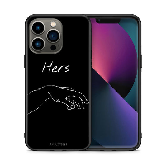 Θήκη Αγίου Βαλεντίνου iPhone 13 Pro Aeshetic Love 1 από τη Smartfits με σχέδιο στο πίσω μέρος και μαύρο περίβλημα | iPhone 13 Pro Aeshetic Love 1 case with colorful back and black bezels