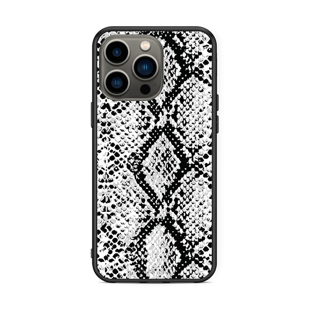 24 - iPhone 13 Pro White Snake Animal case, cover, bumper
