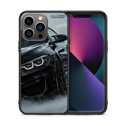Θήκη iPhone 13 Pro Black BMW από τη Smartfits με σχέδιο στο πίσω μέρος και μαύρο περίβλημα | iPhone 13 Pro Black BMW case with colorful back and black bezels