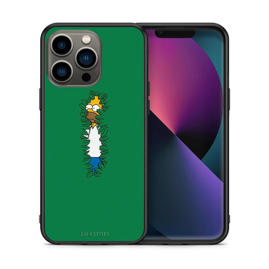 Θήκη Αγίου Βαλεντίνου iPhone 13 Pro Bush Man από τη Smartfits με σχέδιο στο πίσω μέρος και μαύρο περίβλημα | iPhone 13 Pro Bush Man case with colorful back and black bezels