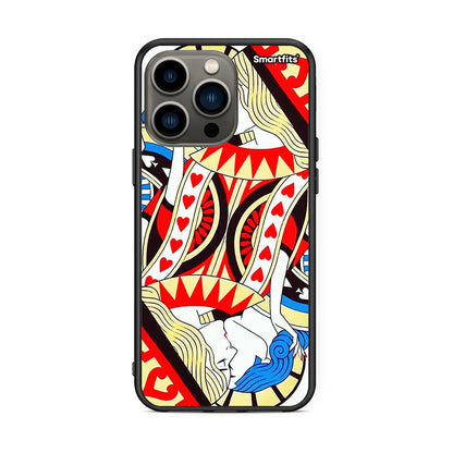 iPhone 13 Pro Card Love θήκη από τη Smartfits με σχέδιο στο πίσω μέρος και μαύρο περίβλημα | Smartphone case with colorful back and black bezels by Smartfits