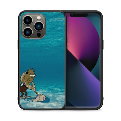 Θήκη iPhone 13 Pro Clean The Ocean από τη Smartfits με σχέδιο στο πίσω μέρος και μαύρο περίβλημα | iPhone 13 Pro Clean The Ocean case with colorful back and black bezels