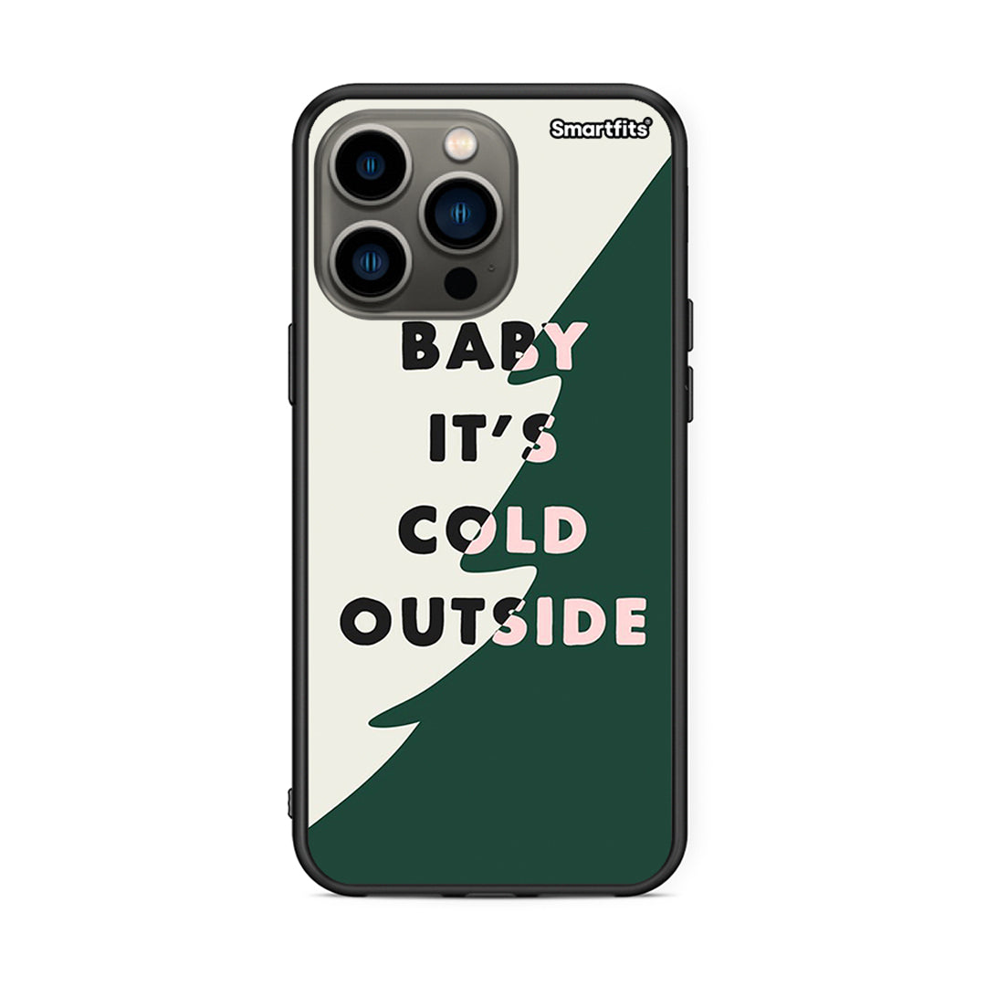 iPhone 13 Pro Cold Outside θήκη από τη Smartfits με σχέδιο στο πίσω μέρος και μαύρο περίβλημα | Smartphone case with colorful back and black bezels by Smartfits