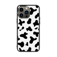Thumbnail for iPhone 13 Pro Cow Print θήκη από τη Smartfits με σχέδιο στο πίσω μέρος και μαύρο περίβλημα | Smartphone case with colorful back and black bezels by Smartfits