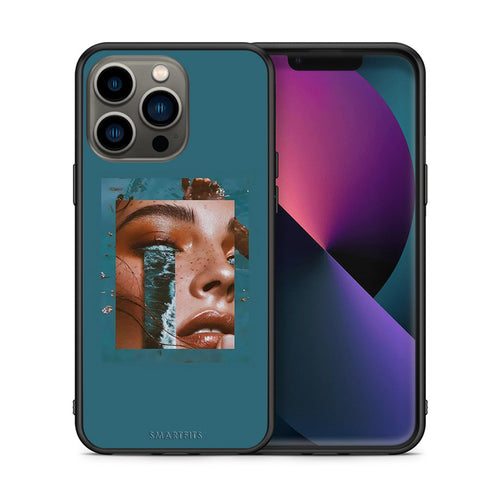 Θήκη iPhone 13 Pro Cry An Ocean από τη Smartfits με σχέδιο στο πίσω μέρος και μαύρο περίβλημα | iPhone 13 Pro Cry An Ocean case with colorful back and black bezels