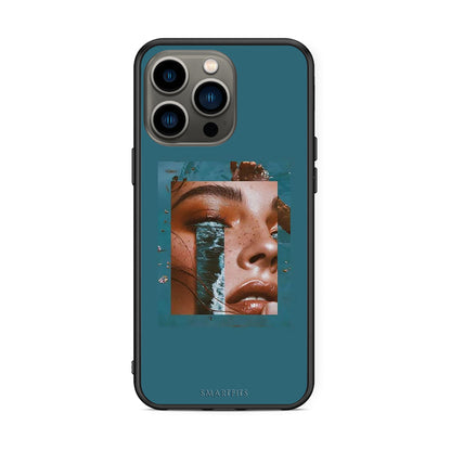 iPhone 13 Pro Cry An Ocean θήκη από τη Smartfits με σχέδιο στο πίσω μέρος και μαύρο περίβλημα | Smartphone case with colorful back and black bezels by Smartfits