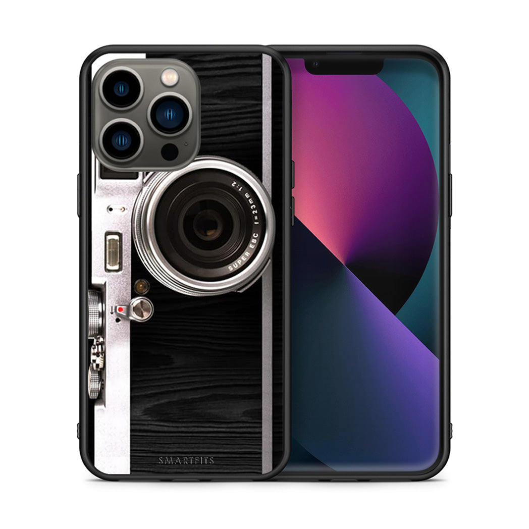 Θήκη iPhone 13 Pro Emily In Paris από τη Smartfits με σχέδιο στο πίσω μέρος και μαύρο περίβλημα | iPhone 13 Pro Emily In Paris case with colorful back and black bezels