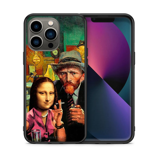 Θήκη iPhone 13 Pro Funny Art από τη Smartfits με σχέδιο στο πίσω μέρος και μαύρο περίβλημα | iPhone 13 Pro Funny Art case with colorful back and black bezels
