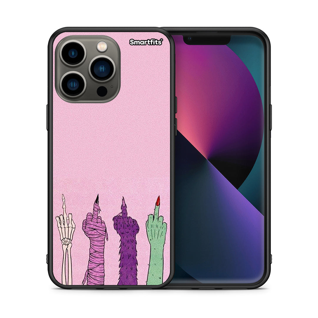Θήκη iPhone 13 Pro Halloween Be A Lady από τη Smartfits με σχέδιο στο πίσω μέρος και μαύρο περίβλημα | iPhone 13 Pro Halloween Be A Lady case with colorful back and black bezels