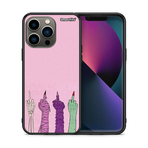 Θήκη iPhone 13 Pro Halloween Be A Lady από τη Smartfits με σχέδιο στο πίσω μέρος και μαύρο περίβλημα | iPhone 13 Pro Halloween Be A Lady case with colorful back and black bezels