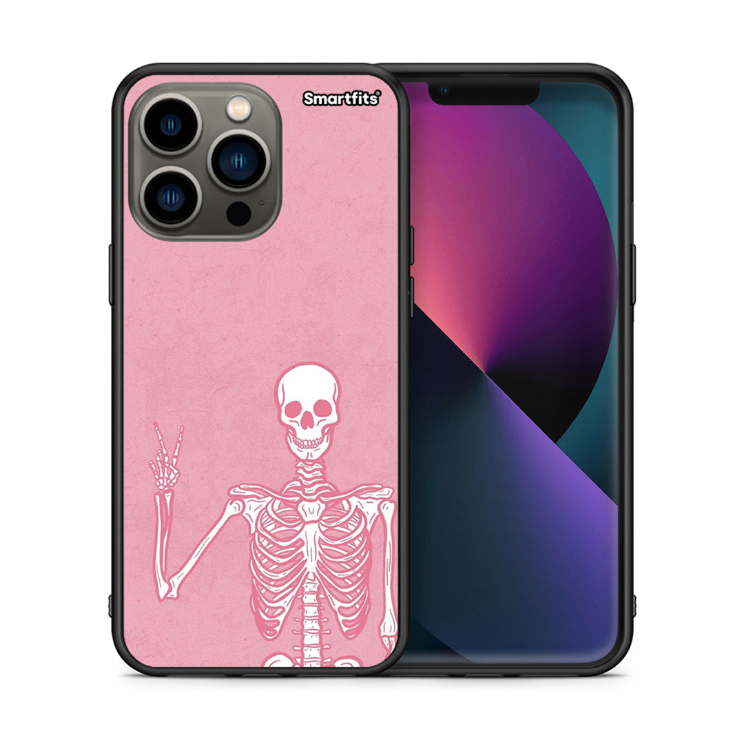 Θήκη iPhone 13 Pro Halloween Motivation από τη Smartfits με σχέδιο στο πίσω μέρος και μαύρο περίβλημα | iPhone 13 Pro Halloween Motivation case with colorful back and black bezels