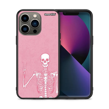 Θήκη iPhone 13 Pro Halloween Motivation από τη Smartfits με σχέδιο στο πίσω μέρος και μαύρο περίβλημα | iPhone 13 Pro Halloween Motivation case with colorful back and black bezels