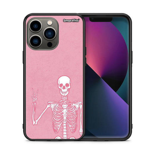 Θήκη iPhone 13 Pro Halloween Motivation από τη Smartfits με σχέδιο στο πίσω μέρος και μαύρο περίβλημα | iPhone 13 Pro Halloween Motivation case with colorful back and black bezels