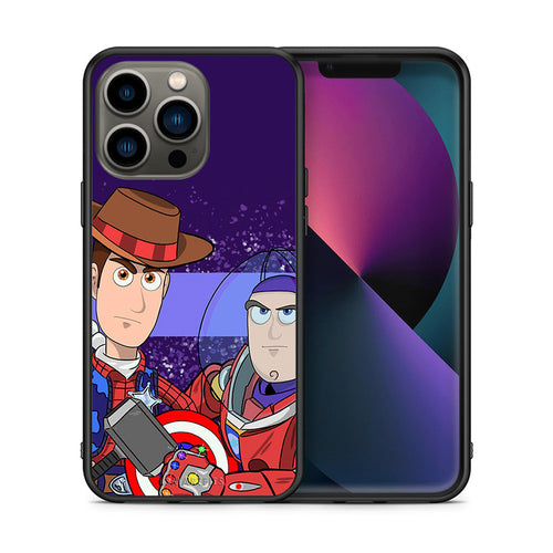 Θήκη iPhone 13 Pro Infinity Story από τη Smartfits με σχέδιο στο πίσω μέρος και μαύρο περίβλημα | iPhone 13 Pro Infinity Story case with colorful back and black bezels