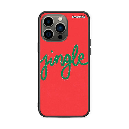 iPhone 13 Pro Jingle Xmas θήκη από τη Smartfits με σχέδιο στο πίσω μέρος και μαύρο περίβλημα | Smartphone case with colorful back and black bezels by Smartfits