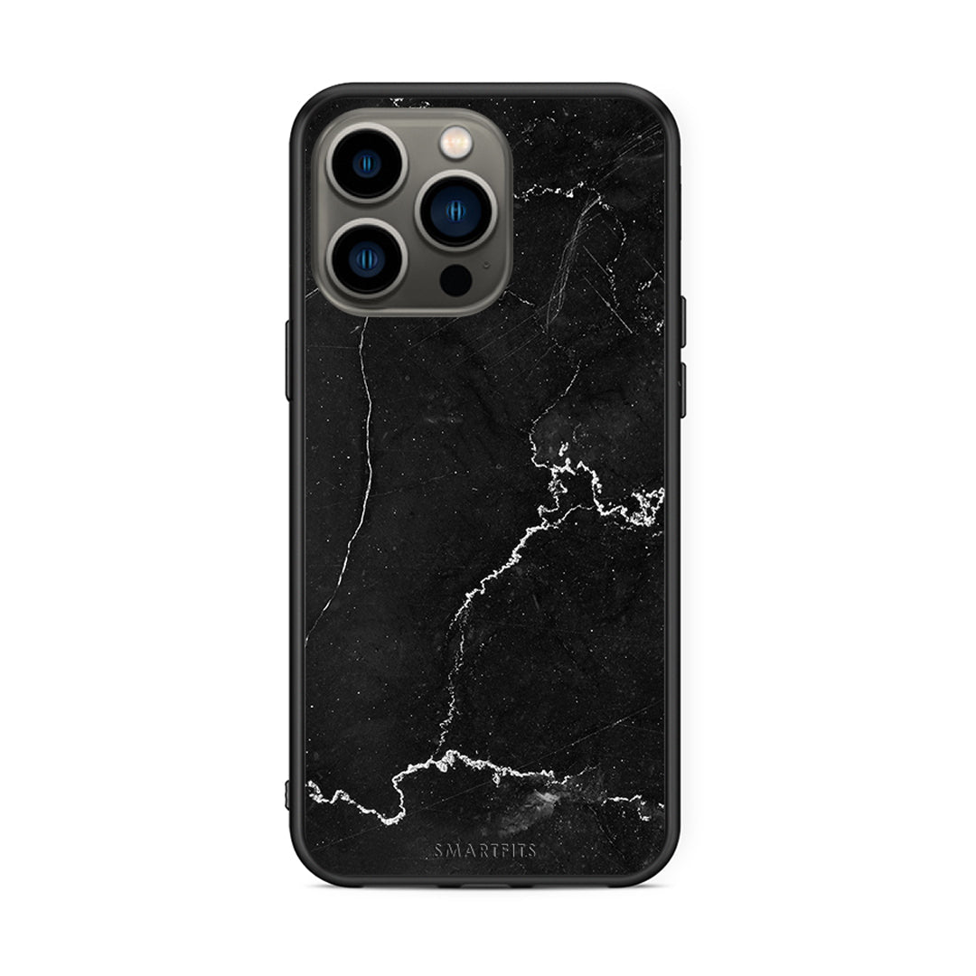 iPhone 13 Pro Marble Black θήκη από τη Smartfits με σχέδιο στο πίσω μέρος και μαύρο περίβλημα | Smartphone case with colorful back and black bezels by Smartfits
