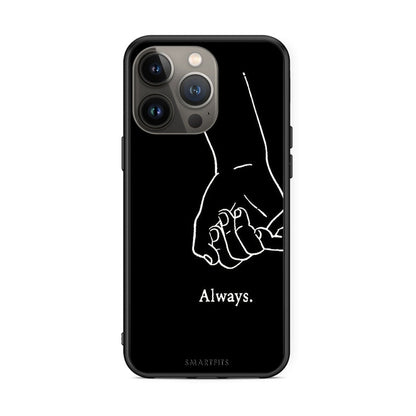 iPhone 13 Pro Max Always & Forever 1 Θήκη Αγίου Βαλεντίνου από τη Smartfits με σχέδιο στο πίσω μέρος και μαύρο περίβλημα | Smartphone case with colorful back and black bezels by Smartfits