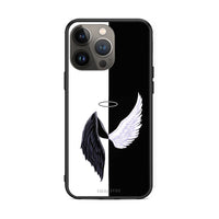 Thumbnail for iPhone 13 Pro Max Angels Demons θήκη από τη Smartfits με σχέδιο στο πίσω μέρος και μαύρο περίβλημα | Smartphone case with colorful back and black bezels by Smartfits