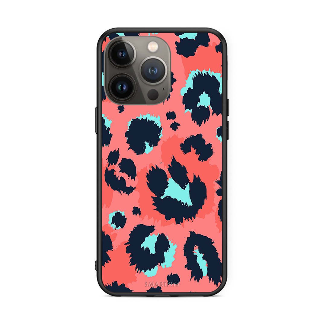 22 - iPhone 13 Pro Max Pink Leopard Animal case, cover, bumper
