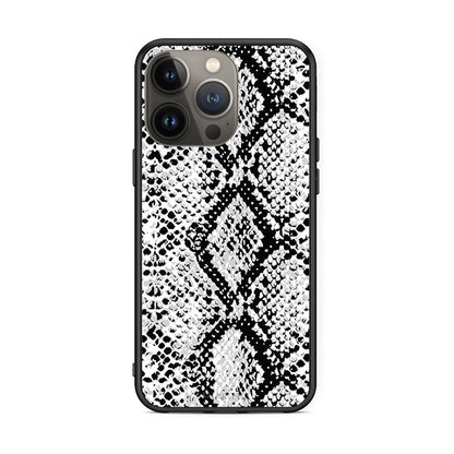 24 - iPhone 13 Pro Max White Snake Animal case, cover, bumper