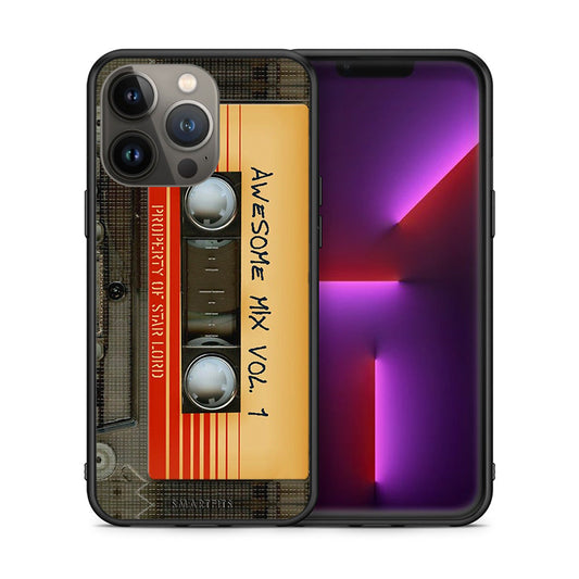 Θήκη iPhone 13 Pro Max Awesome Mix από τη Smartfits με σχέδιο στο πίσω μέρος και μαύρο περίβλημα | iPhone 13 Pro Max Awesome Mix case with colorful back and black bezels