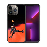Thumbnail for Θήκη iPhone 13 Pro Max Basketball Hero από τη Smartfits με σχέδιο στο πίσω μέρος και μαύρο περίβλημα | iPhone 13 Pro Max Basketball Hero case with colorful back and black bezels
