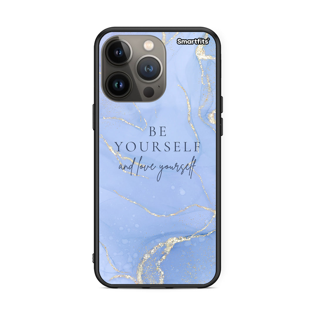 iPhone 13 Pro Max Be Yourself θήκη από τη Smartfits με σχέδιο στο πίσω μέρος και μαύρο περίβλημα | Smartphone case with colorful back and black bezels by Smartfits