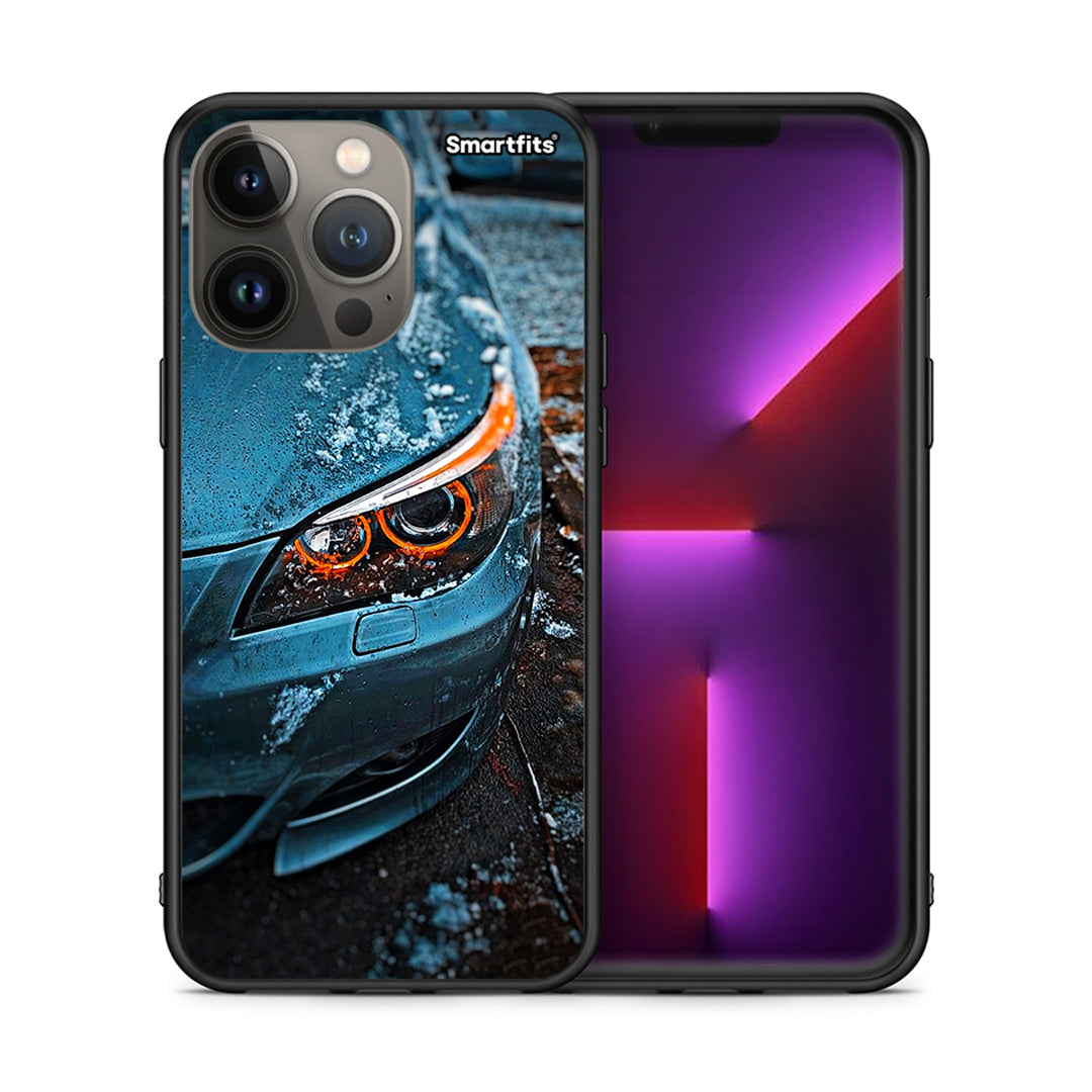 Θήκη iPhone 13 Pro Max Bmw E60 από τη Smartfits με σχέδιο στο πίσω μέρος και μαύρο περίβλημα | iPhone 13 Pro Max Bmw E60 case with colorful back and black bezels