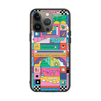 Thumbnail for iPhone 13 Pro Max Bubbles Soap θήκη από τη Smartfits με σχέδιο στο πίσω μέρος και μαύρο περίβλημα | Smartphone case with colorful back and black bezels by Smartfits